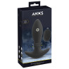Vibrating Plug Moving Rings Anos 14 x 4.8 cm Black