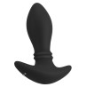 Vibrating Plug Moving Rings Anos 14 x 4.8 cm Black