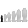 Plug silicone Saurus Egg S 10 x 4.5 cm Noir