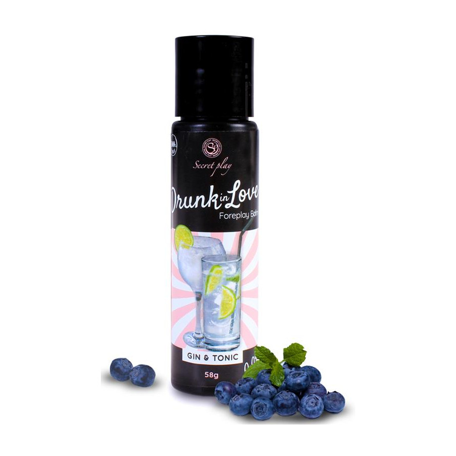 Lubrifiant Comestible Drunk In Love Gin & Tonic 60ml Lubrifiant Comestible Drunk In Love Gin & Tonic 60ml