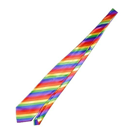 Rainbow tie with elastic 35cm