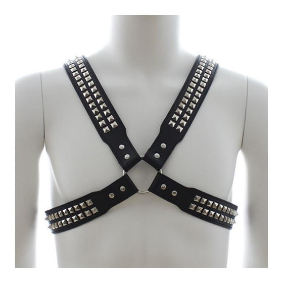Harnais homme Studs Steel Chest