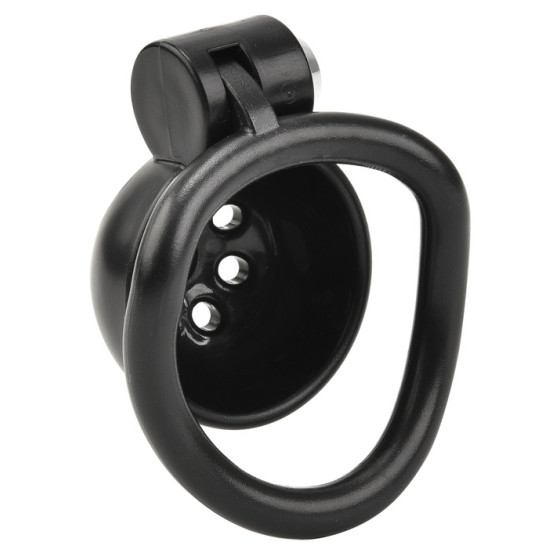 Cage Round Lock 4 x 3.5 cm Black