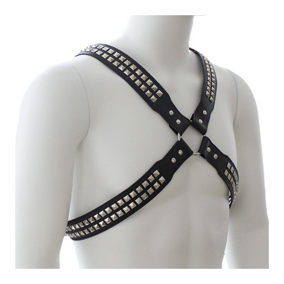 Harnais homme Studs Steel Chest
