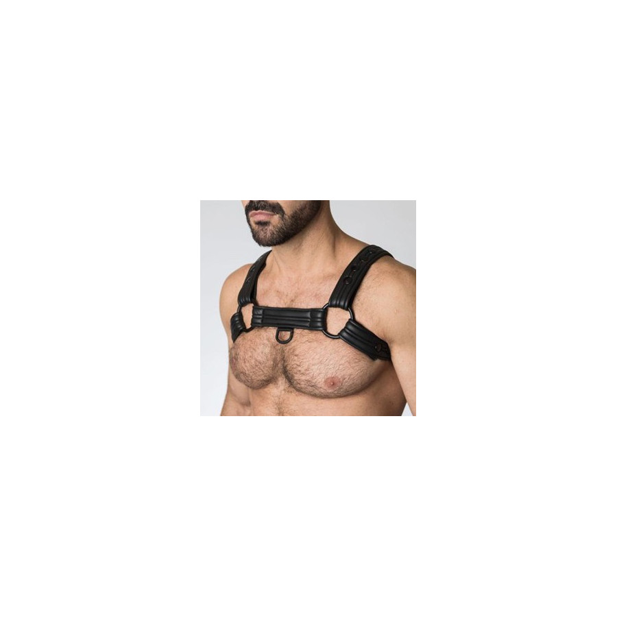 Harnais Bulldog en néoprène Noir