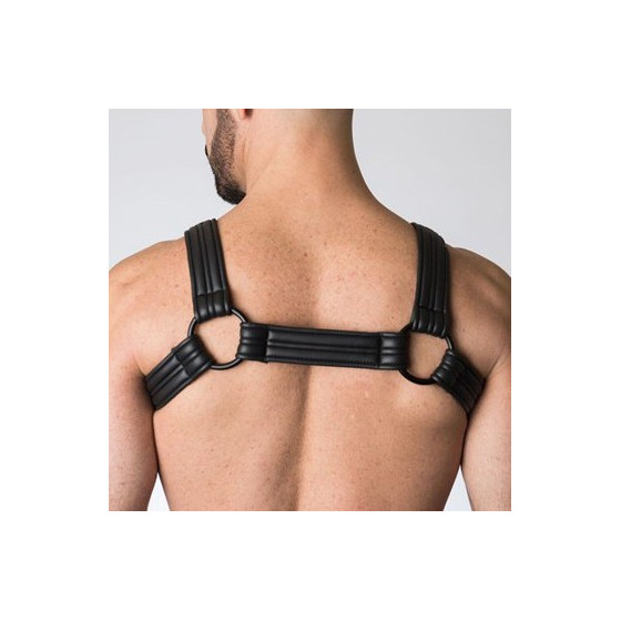 Harnais Bulldog en néoprène Noir