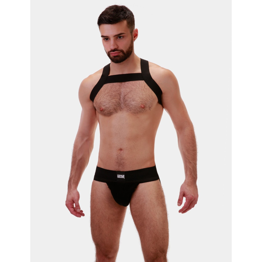 Harnais élastique Matt Noir