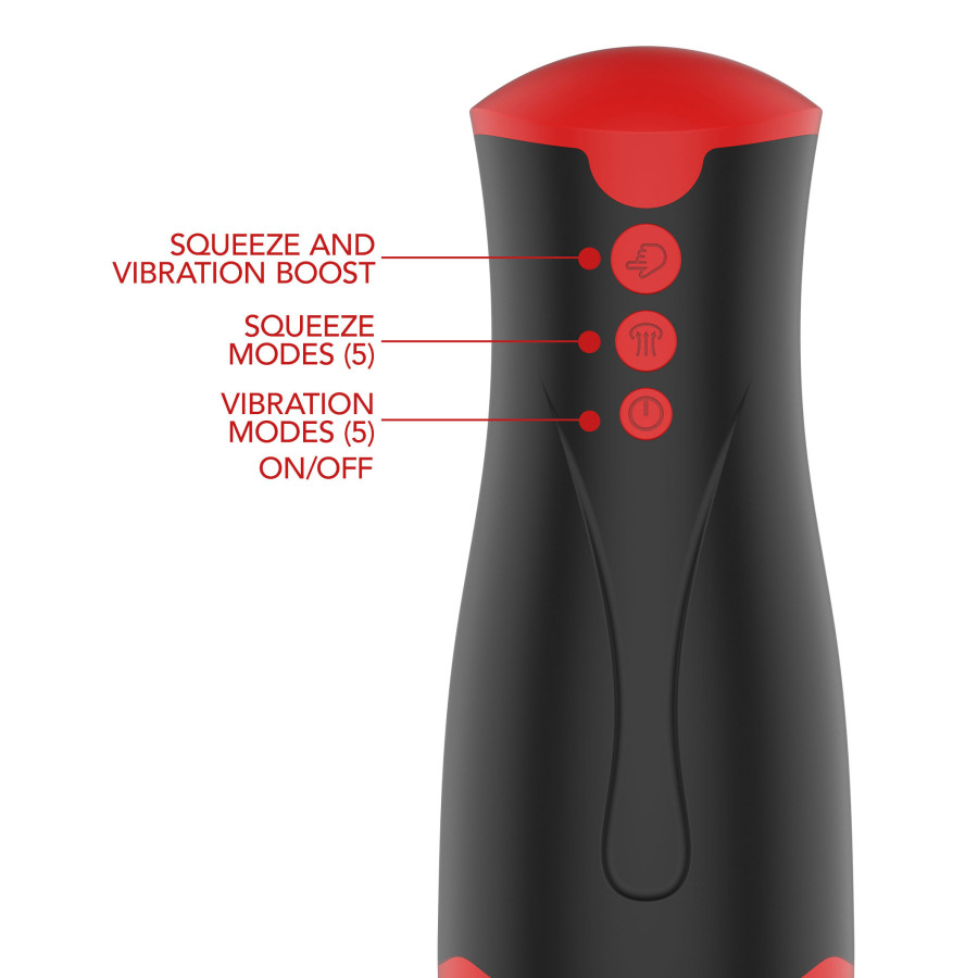 Masturbateur Deep Squeeze Vibrations et Succion