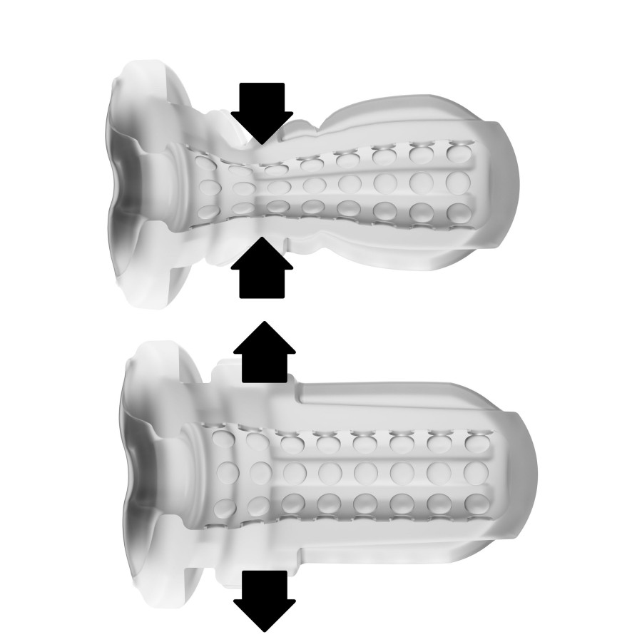Masturbateur Deep Squeeze Vibrations et Succion