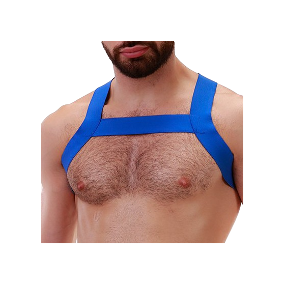 Harnais en élastique Matt Bleu