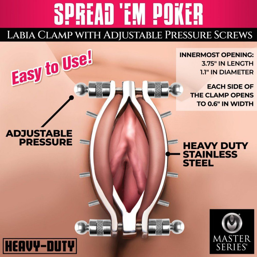 Écarteur de Lèvres Vaginales Spread 'Em Poker