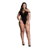 Open Thong Body Large Size Leda Black