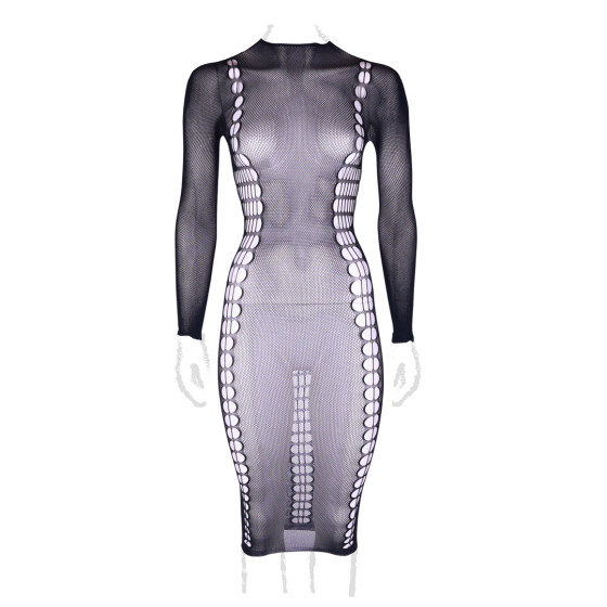 Robe Longue à Col Roulé Grande taille Carme Noir