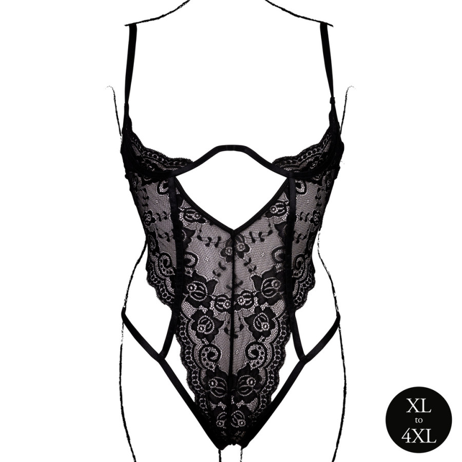 Sandra Large Lace Bodysuit Black