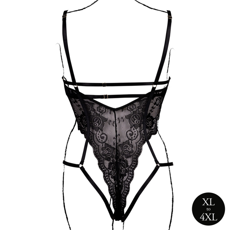 Sandra Large Lace Bodysuit Black