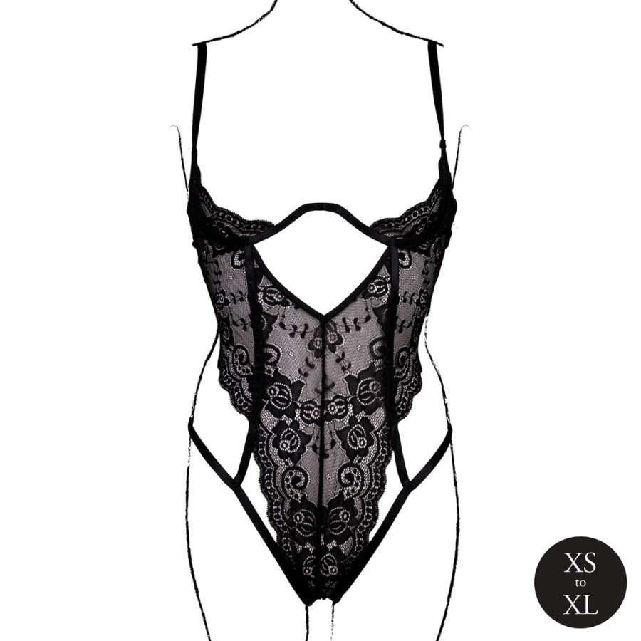 Sandra Black Lace Bodysuit