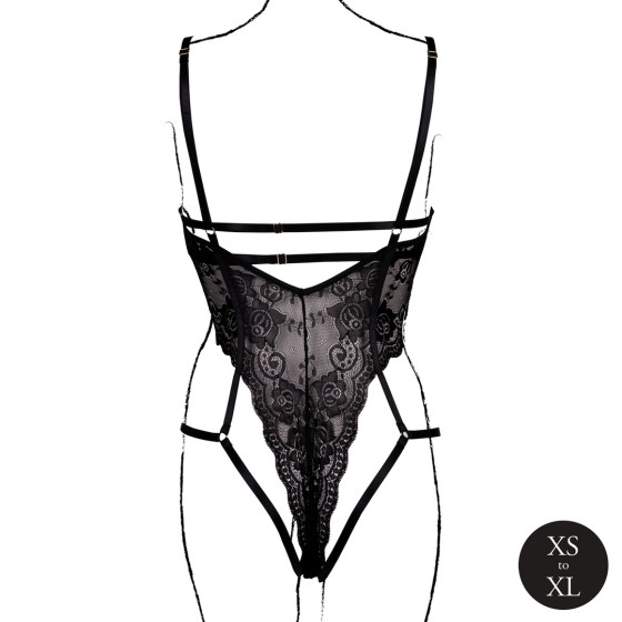Sandra Black Lace Bodysuit