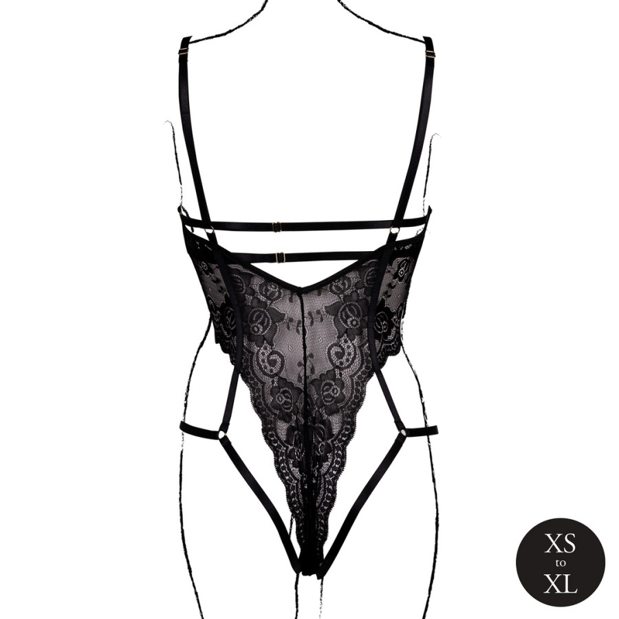 Sandra Black Lace Bodysuit