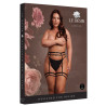 Porte-jarretelles Grande Taille Double Strap Noir