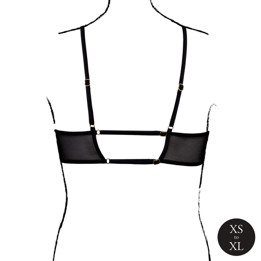 Soutien-Gorge Transparent Bravia Noir