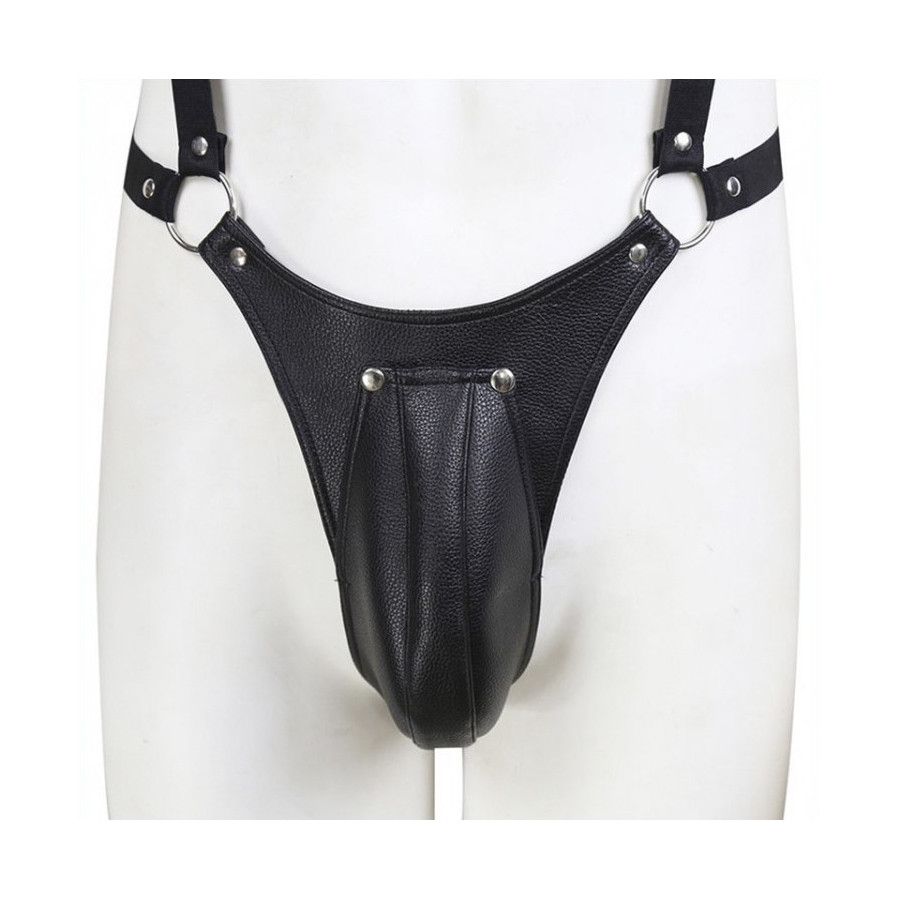 Ensemble Panties avec harnais Simili