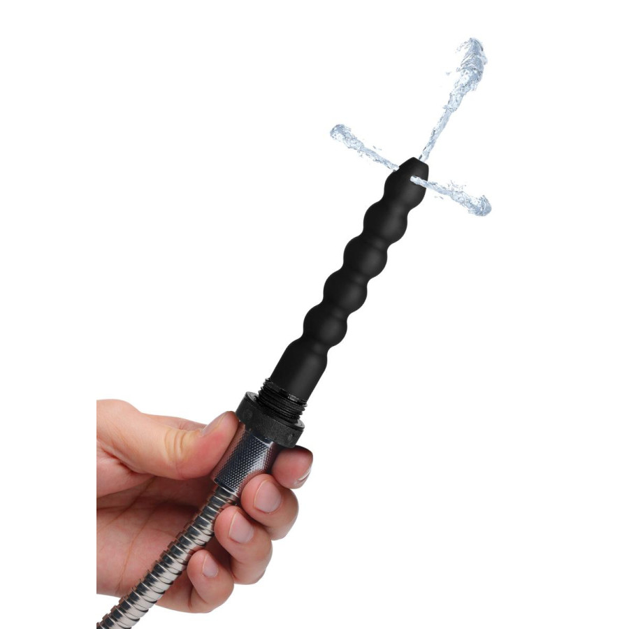 Shower head with Clean Stream enema nozzle