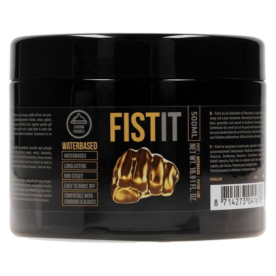 Lubrifiant Eau Fist It 500ml - Pot noir Lubrifiant Eau Fist It 500ml - Pot noir