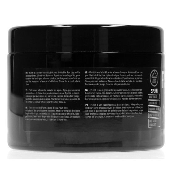 Lubrifiant Aspect Sperme Fist It 500 ml - Pot noir