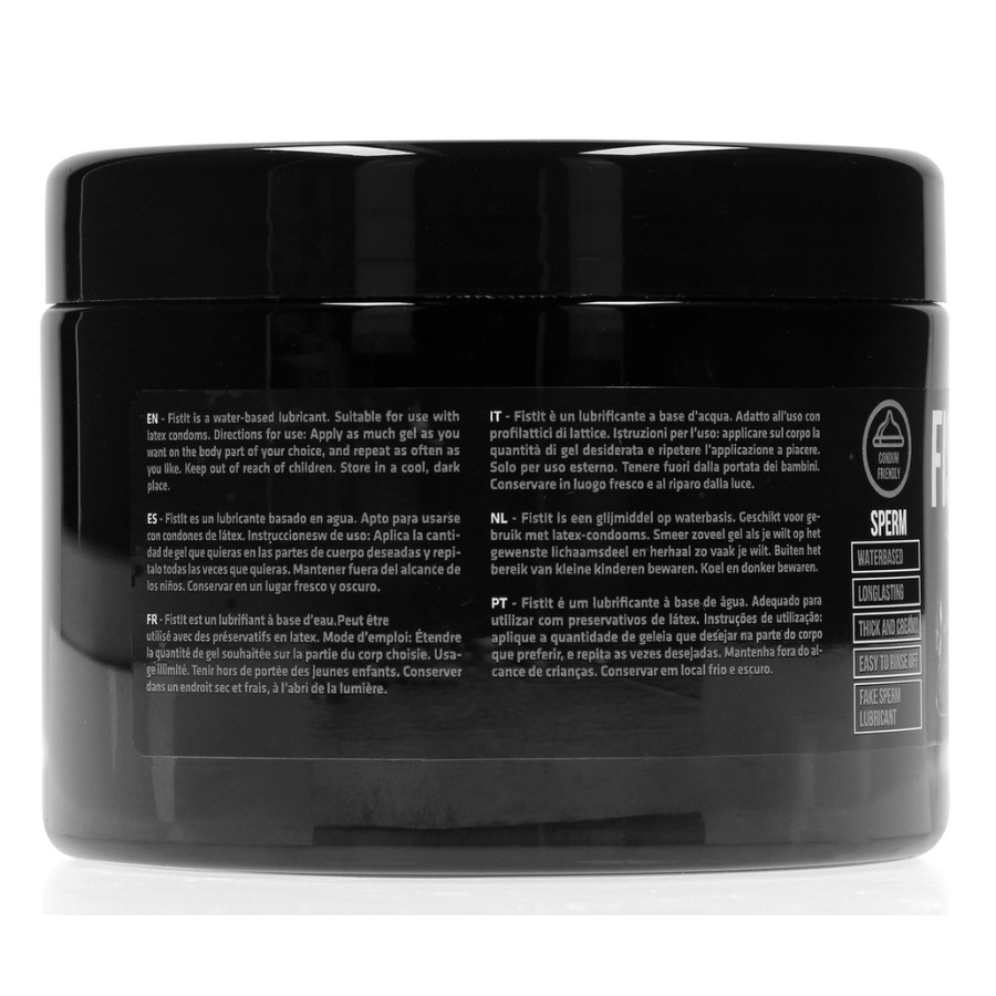 Lubrifiant Aspect Sperme Fist It 500 ml - Pot noir