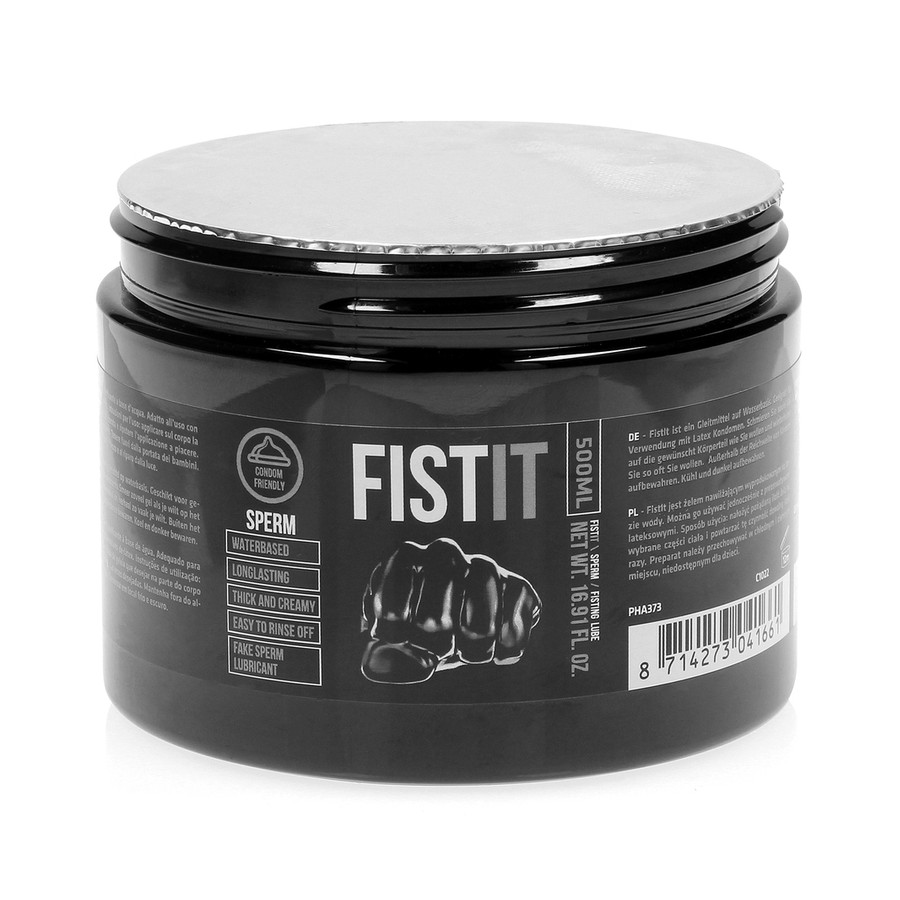Lubrifiant Aspect Sperme Fist It 500 ml - Pot noir