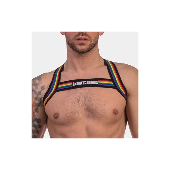 Harnais élastique Barcode pride Noir