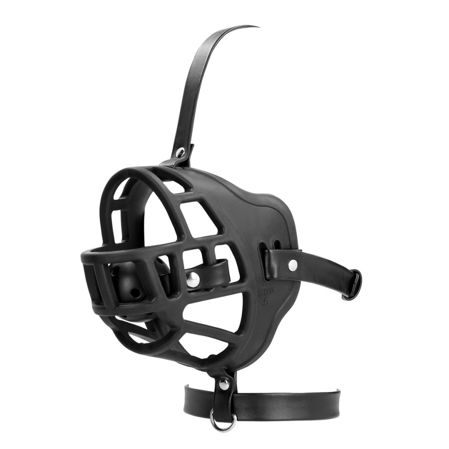 Muselière avec Bâillon-boule Muzzle Gag Noire