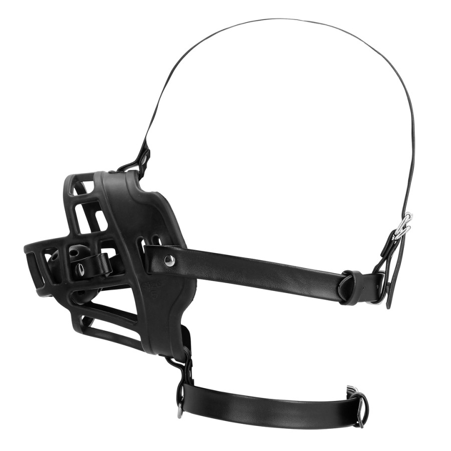 Muselière avec Bâillon-boule Muzzle Gag Noire