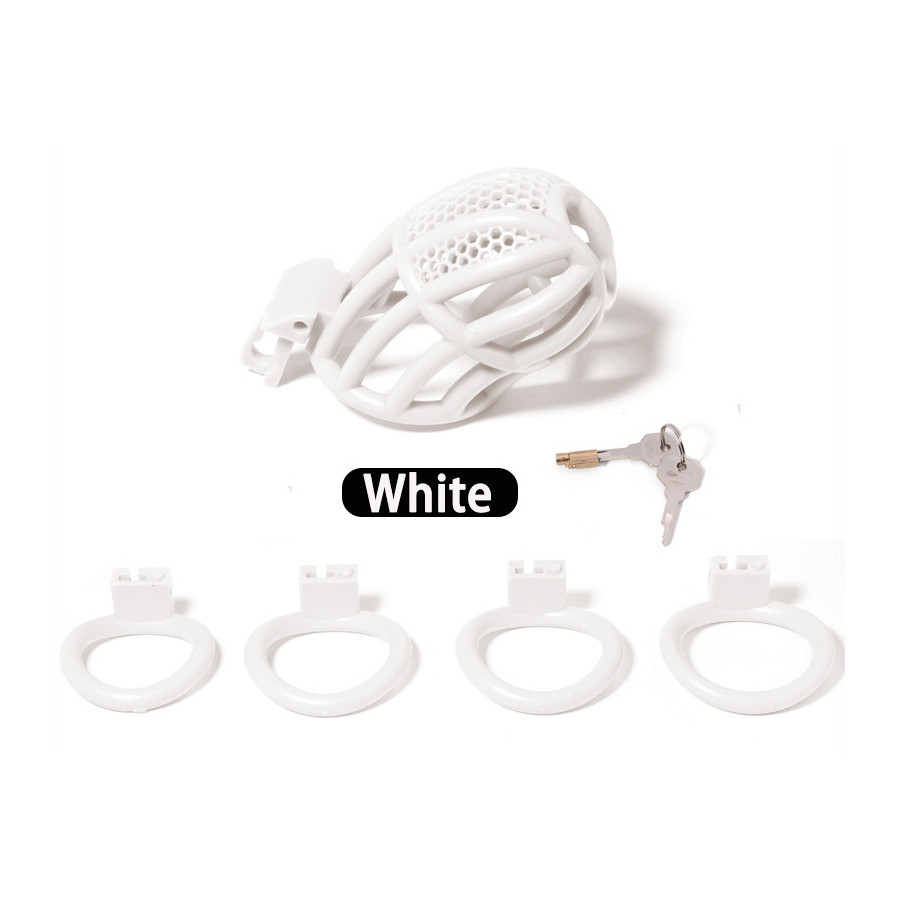 Netia chastity cage 7.5 x 3.1cm White
