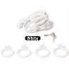 Cage de chasteté Netia 7.5 x 3.1cm Blanc