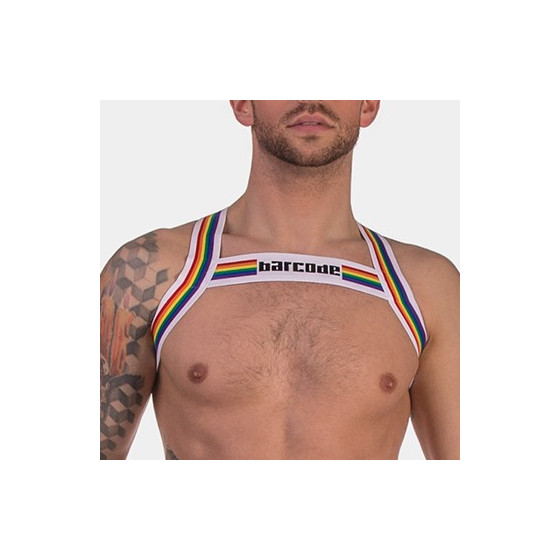 Harnais élastique Barcode Pride Blanc