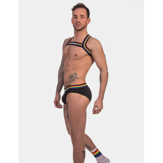 Harnais élastique Barcode pride Noir