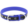 Collier Bicolore Simili Constrated Bleu Foncé