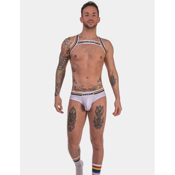 Harnais élastique Barcode Pride Blanc