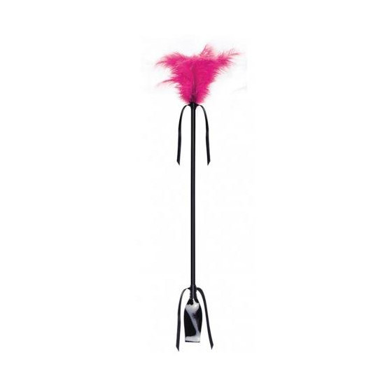Cravache et Plumeau Secret Touch 50cm Fuchsia