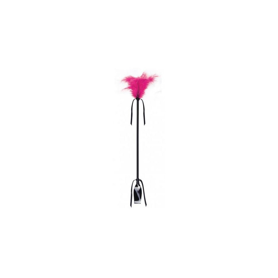 Cravache et Plumeau Secret Touch 50cm Fuchsia