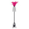 Cravache et Plumeau Secret Touch 50cm Fuchsia