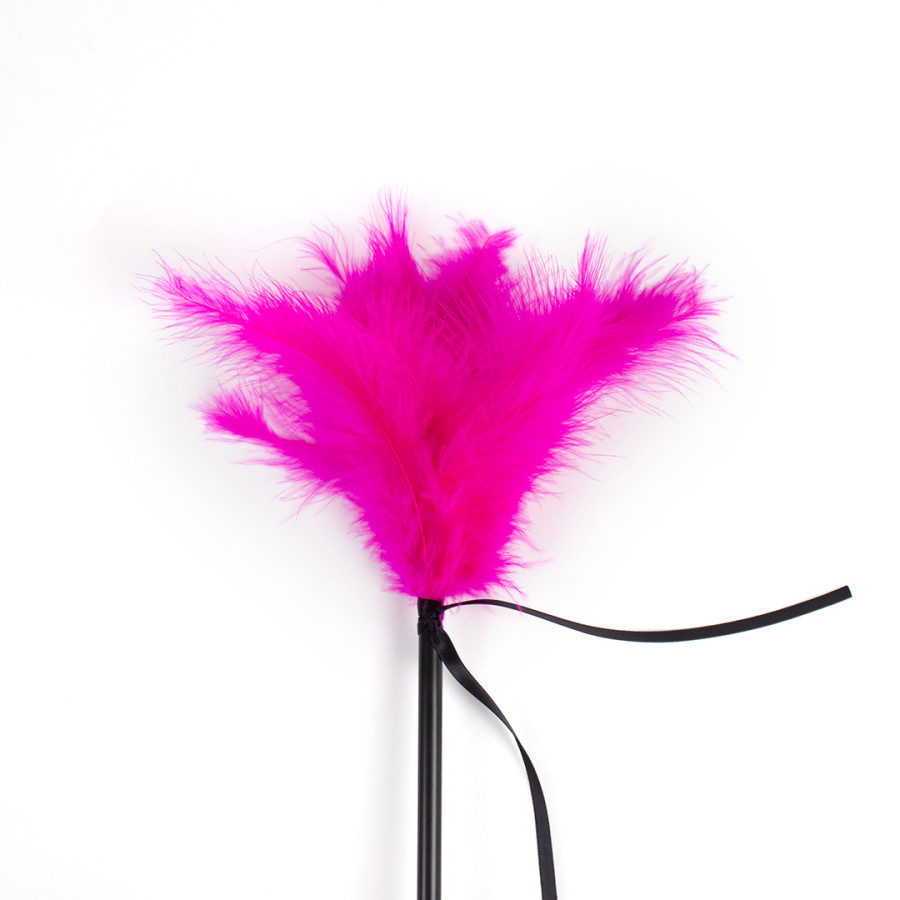 Cravache et Plumeau Secret Touch 50cm Fuchsia