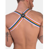 Harnais élastique Barcode Pride Blanc