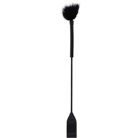 Cravache et Plumeau Tick Whip 56cm Noir