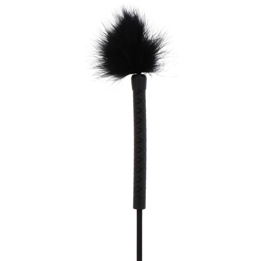 Cravache et Plumeau Tick Whip 56cm Noir