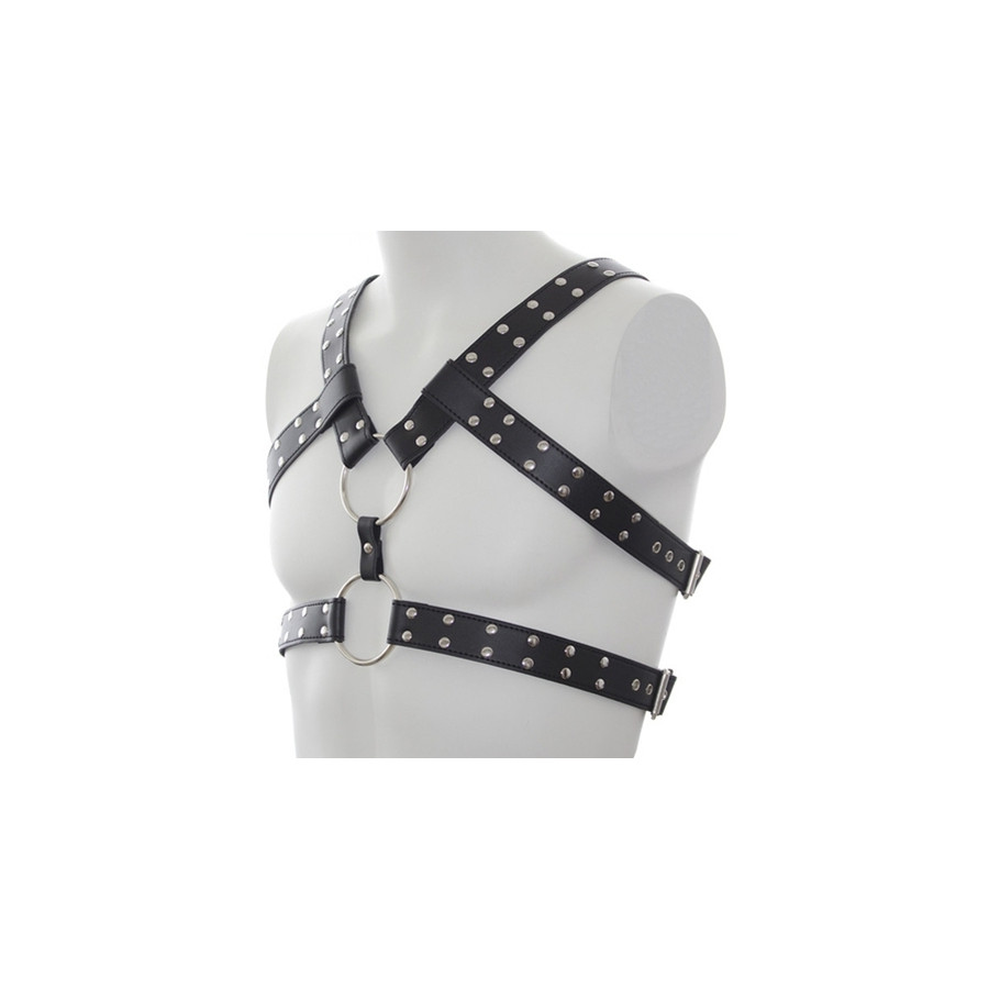 Harnais Double Belt Simili noir