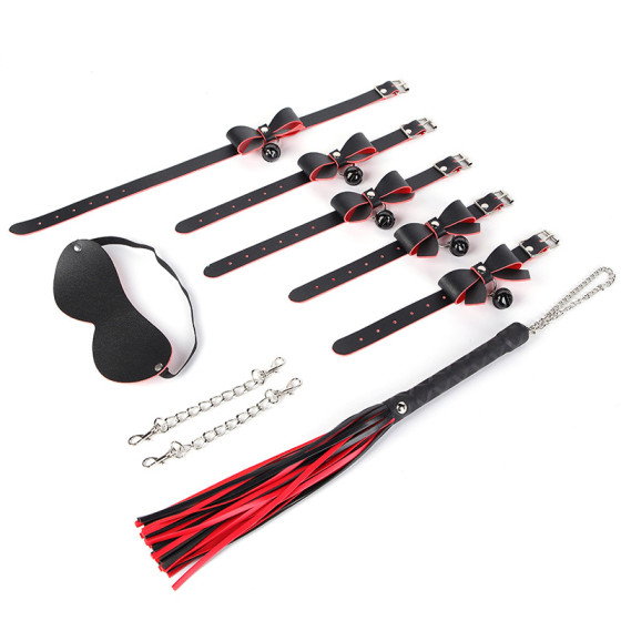Kit Sexy Bow 5 Pieces Black-Red