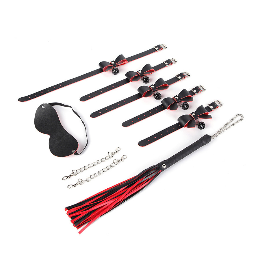 Kit Sexy Bow 5 Pieces Black-Red