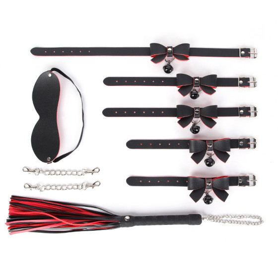 Kit Sexy Bow 5 Pieces Black-Red